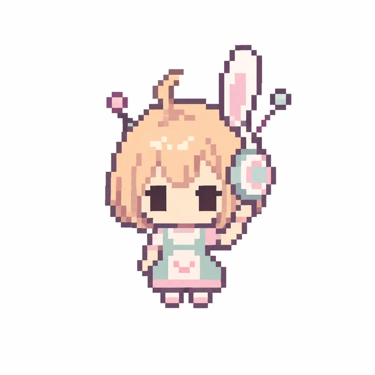 宇宙電波うさぎのミニドット絵