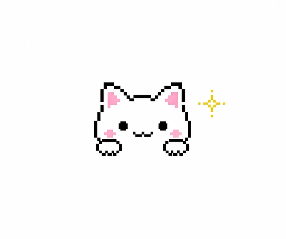 白ねこのマスコット
